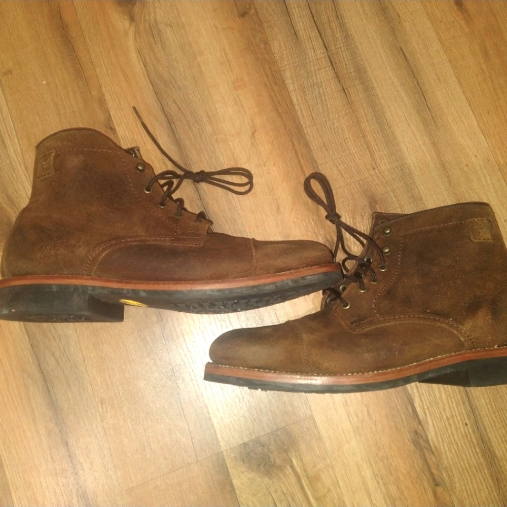 Trask Brown Leather Boots
